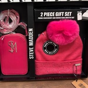 Steve Madden Fuchsia Kids Accessory Set